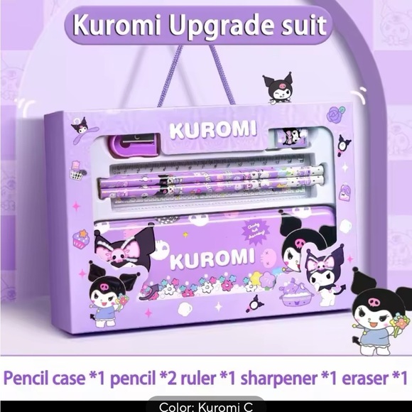 kuromi Other - Anime Kuromi Purple Stationery Set
0209